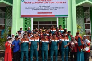 Kegiatan Porseni Hari Amal Bakti (HAB) Ke- 77 Tingkat Kemenag Kota Palu Resmi Dibuka