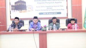 Kemenag Kota Palu Seksi PHU Kerjasama PT. Pegadaian Syariah Laksanakan Sosialisasi Informasi Haji dan Umrah